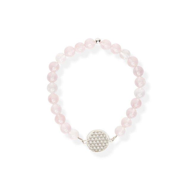 Flower Of Life Bracelet S – Rose quartz - LoveStyle World
