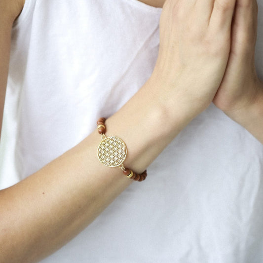 Flower Of Life Bracelet - Sandalwood
