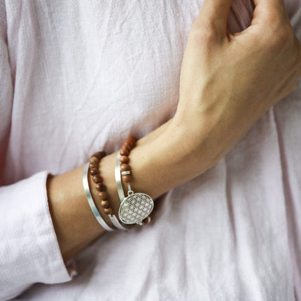 Flower Of Life Bracelet - Sandalwood