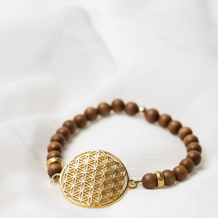Flower Of Life Bracelet - Sandalwood