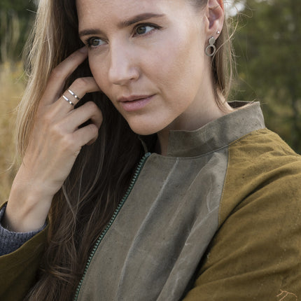 Earrings Arc - Silver