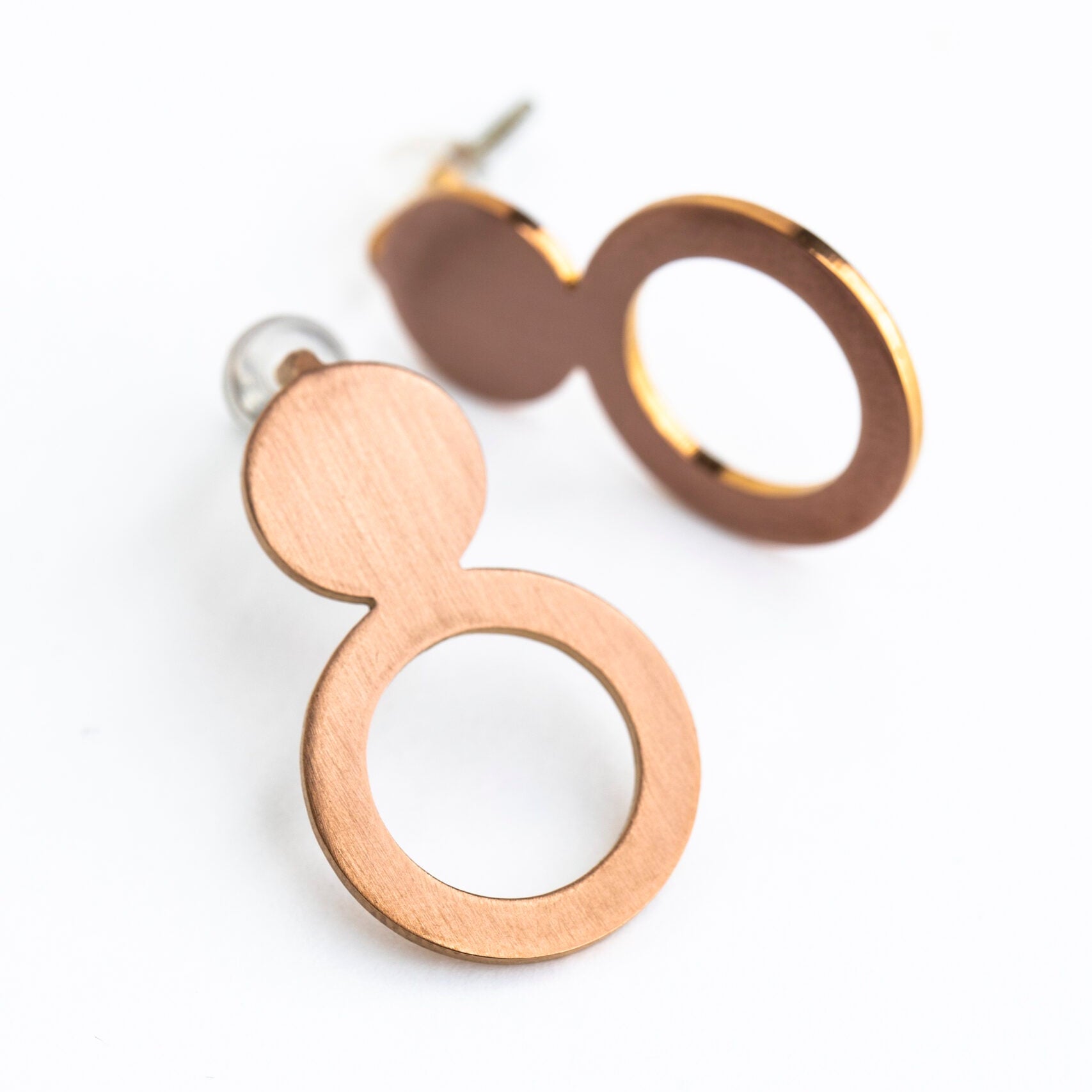 Earrings Arc - Rose Gold
