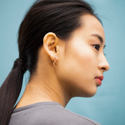 Earrings Arc - Rose Gold