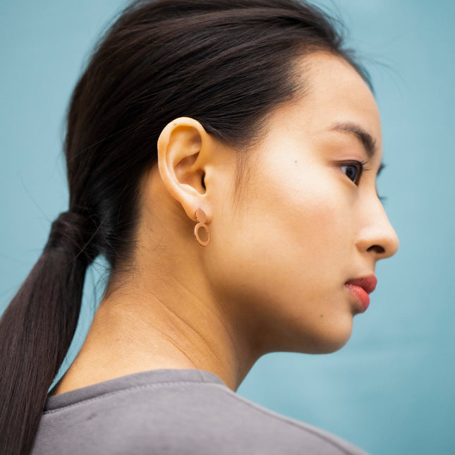 Earrings Arc - Rose Gold - LoveStyle World