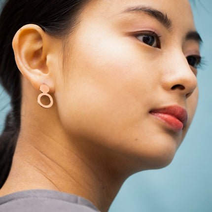 Earrings Arc - Rose Gold