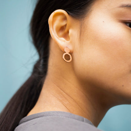 Earrings Arc - Rose Gold