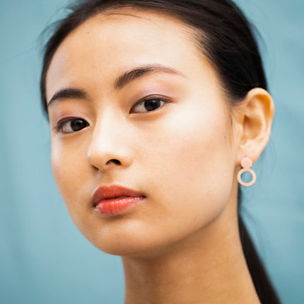 Earrings Arc - Rose Gold