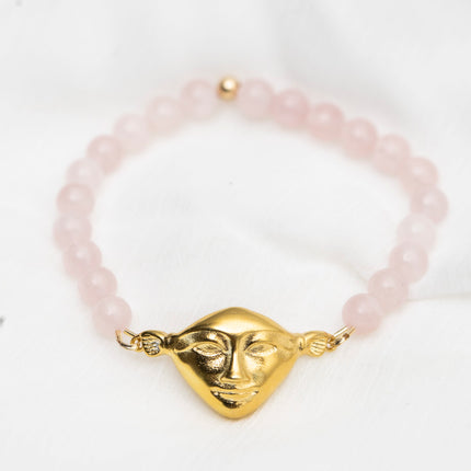Hathor Harmony Bracelet - Rose quartz