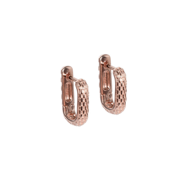 Honey Bee Hoopy Earrings - Rose Gold and Silver - LoveStyle World