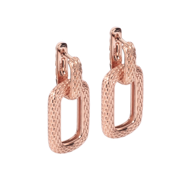 Honey Bee Hoopy Link Charm Earrings - LoveStyle World