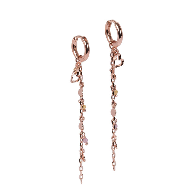 Helena♡ Earrings - Rose Gold and Silver - LoveStyle World