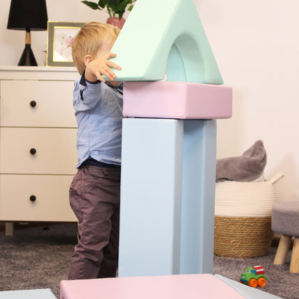 Soft Play 10 Foam Block Set - Light Pastel Creativity