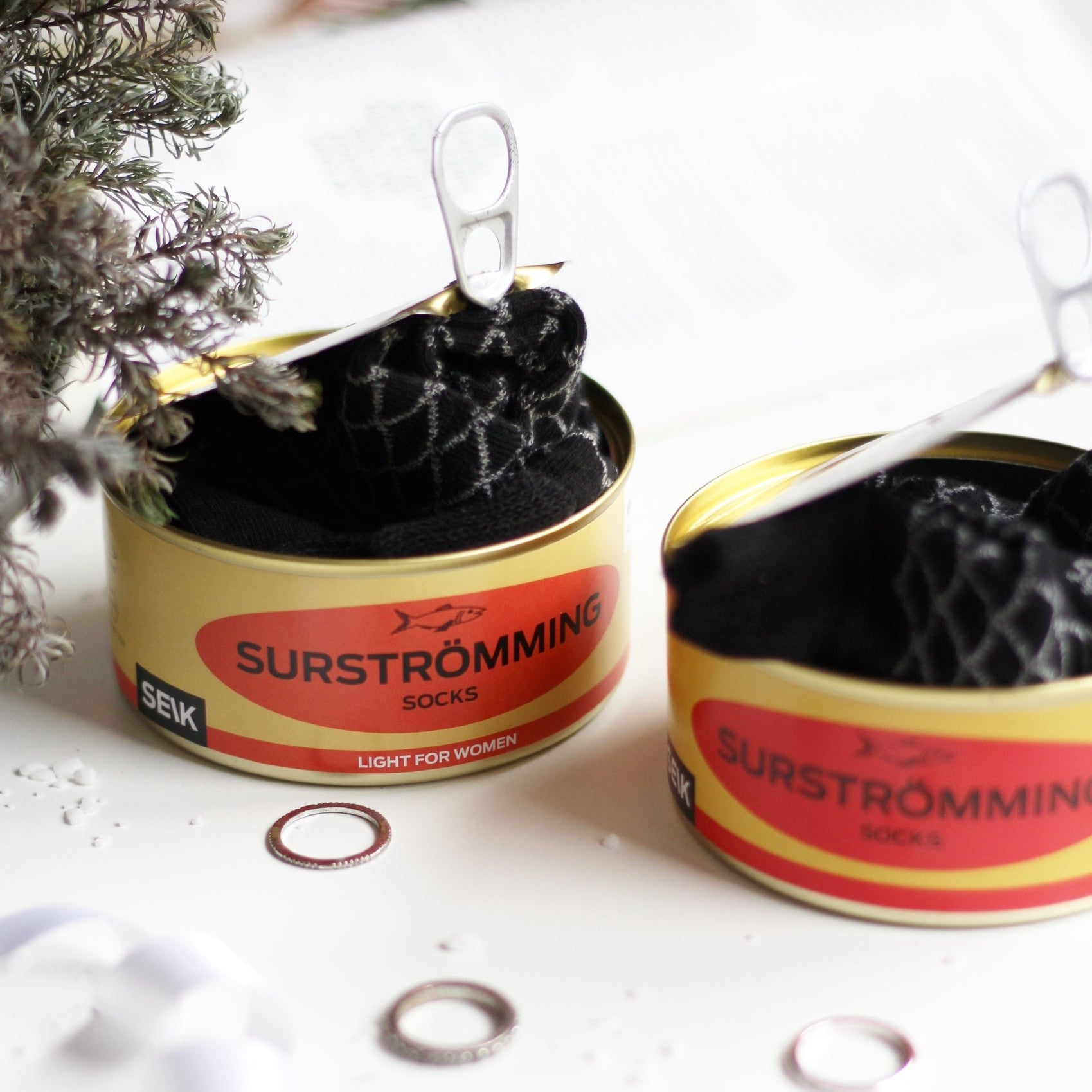 Socks in a Tin Can Gift Set for Men (40-46), 2 Pairs