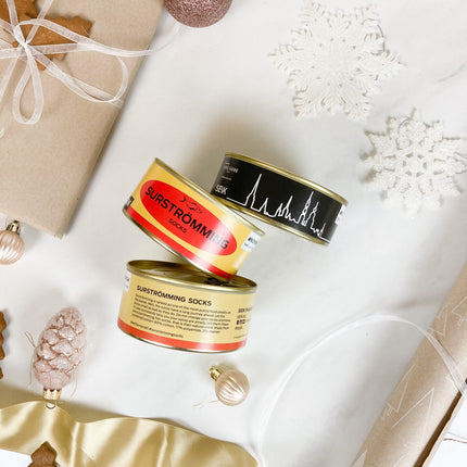 Socks in a Tin Can Gift Set - For Women and Men (3 pairs)