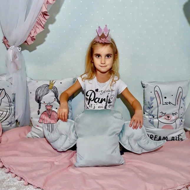 Decorative Cushion "Wings" - Grey - LoveStyle World