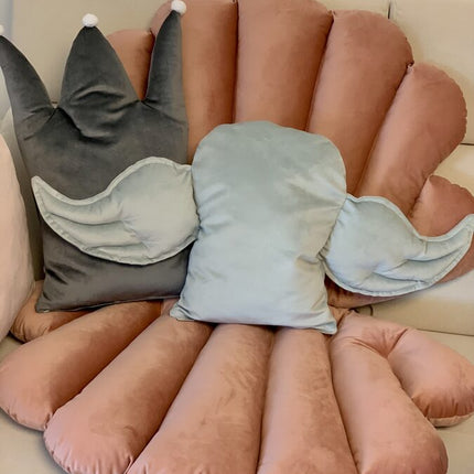 Decorative Cushion "Wings" - Grey
