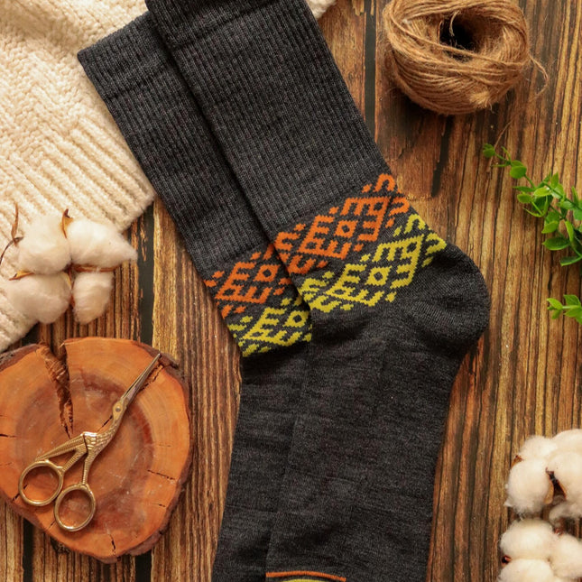 Everyday Merino Wool Socks, Unisex - Dark Grey - LoveStyle World