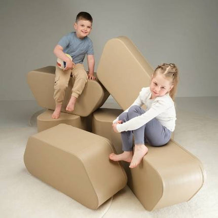 Play Pouf Bench Hexagon Bundle - 6 Play Pouf Bench Offer