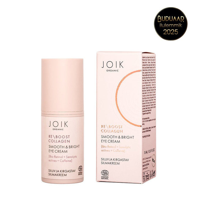 Organic Eye Cream Smooth & Bright Re-Boost Collagen 15 ml - LoveStyle World