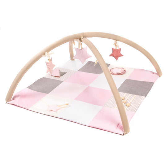 Small baby activity mat, 100x100 cm - Pink