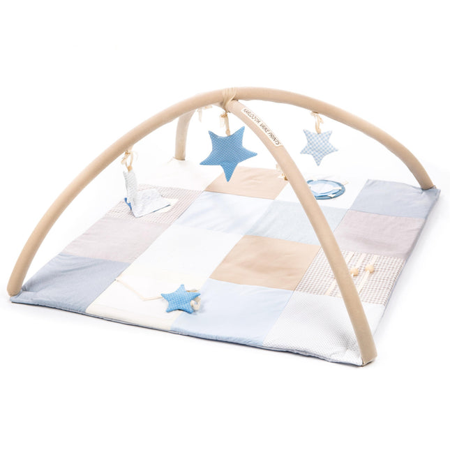 Small baby activity mat, 100x100 cm - Blue
