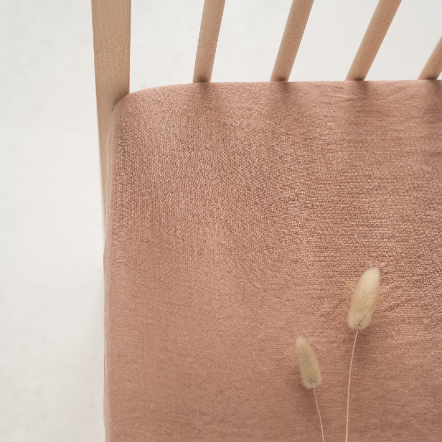 Linen Fitted Sheet for Kids - Cafe Creme