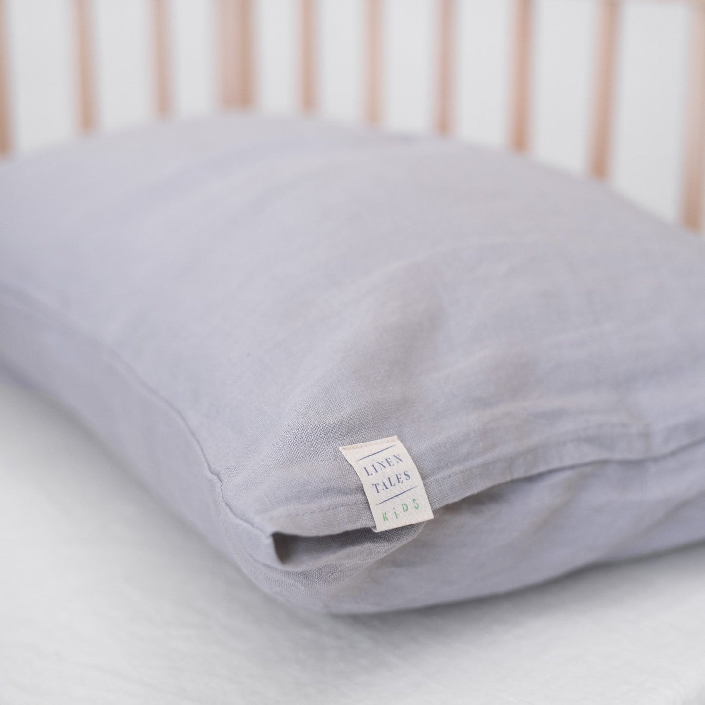 Linen Duvet Cover Set for Kids - Light Grey