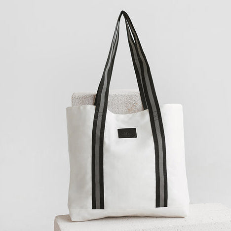White Denim Tote Bag