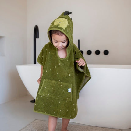 Hooded Bathing Poncho for Kids - Mr. Dino