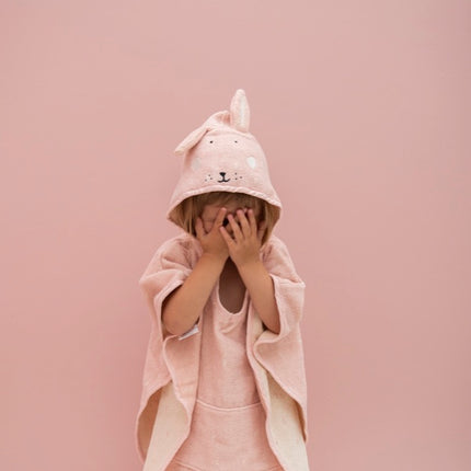 Hooded Bathing Poncho for Kids - Mrs. Rabbit