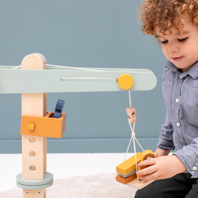 Wooden Construction Crane