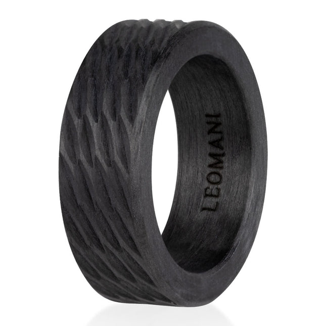 Carbon Fiber Ring LAUVA for Men - LoveStyle World