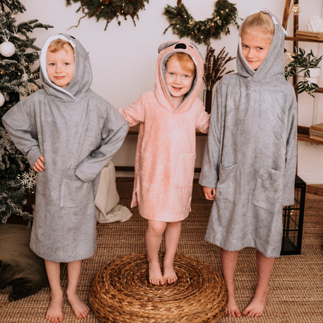 KOALA TODDLERS Poncho Long-Sleeve (Size 82/86-116) (4 colours to choose)