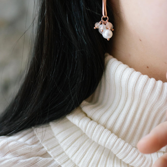 Cherie Petite Earrings - Rose Gold and Silver - LoveStyle World