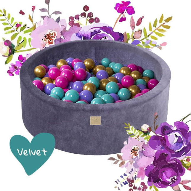 Baby Ball Pit, Foam, With Balls, 90x90x40cm - Model Flower - LoveStyle World