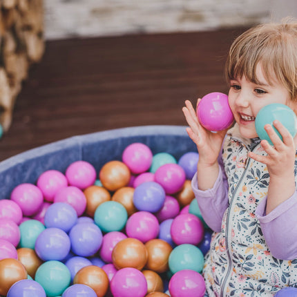 MeowBaby® Baby Foam Ball Pit 90x90x40cm - Model Flower