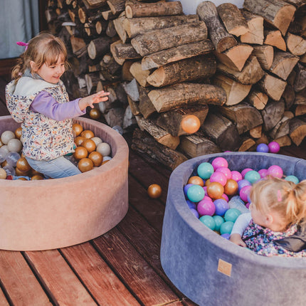 MeowBaby® Baby Foam Ball Pit 90x90x40cm - Model Flower