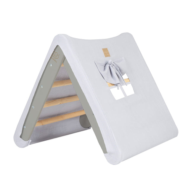 Ladder House in Grey With a Blue-Grey Cover - LoveStyle World