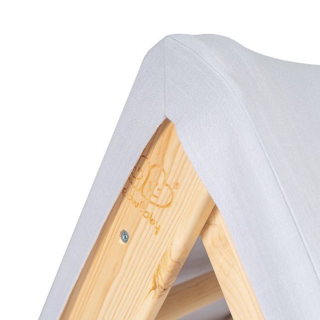 Ladder House in Natural Wood With a Blue-Grey Cover - LoveStyle World