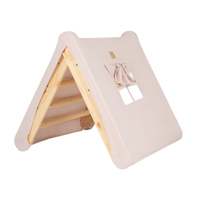 Ladder House in Natural Wood With a Pink Cover - LoveStyle World