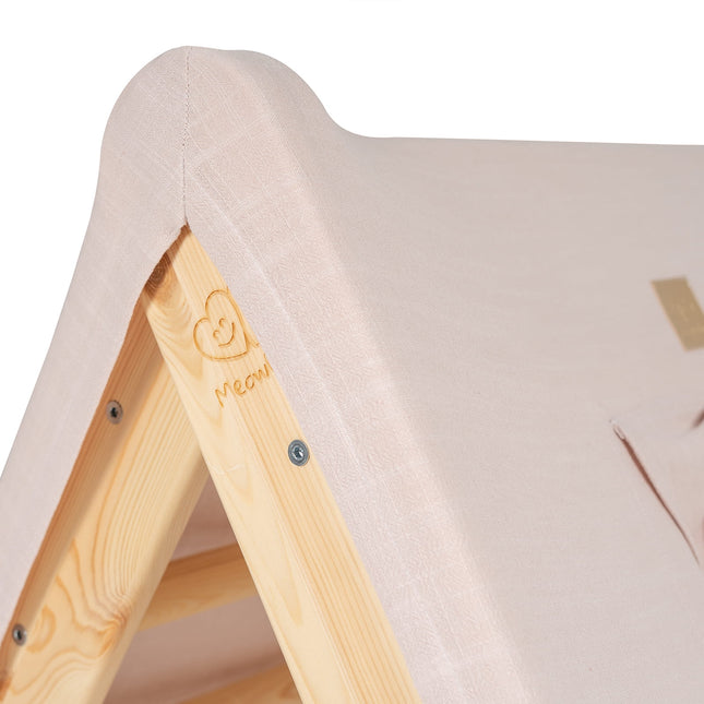 Ladder House in Natural Wood With a Pink Cover - LoveStyle World