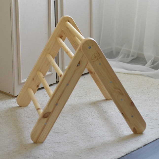 Ladder Large Wooden Pikler Ladder - Natural Wood - LoveStyle World