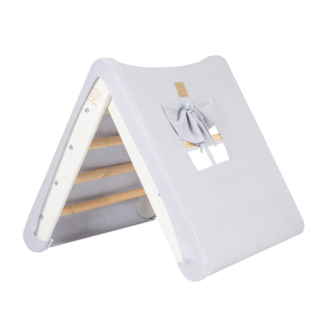 Ladder House in White With a Blue-Grey Cover - LoveStyle World