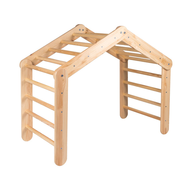 Ladder Large Wooden Pikler Ladder - Natural Wood - LoveStyle World
