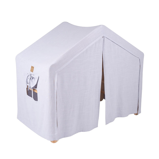 Ladder House Large Natural Wood With a Blue-Grey Cover - LoveStyle World