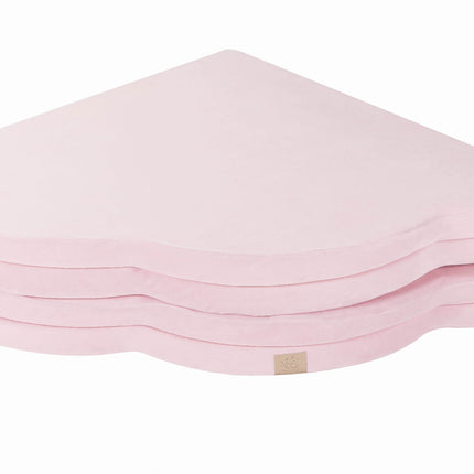Play Mat for Kids - Cloud Shaped Pink Velvet
