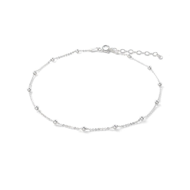 Mini Bubble Anklet - Silver
