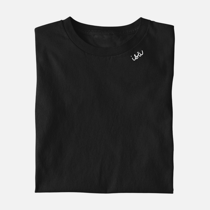 Embroidered Collar Organic Cotton T-shirt "Isä" (FIN)