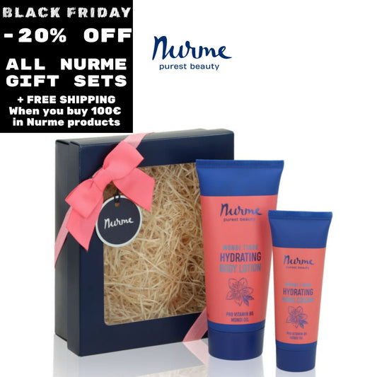 Natural Gift Set "Monoi Body Care" hand cream and deep moisturizing body milk set