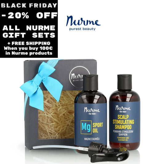 Gift Set SPORT for Men with Magnesium oil and a Natural shampoo